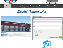 Tablet Screenshot of etnedal-bilruter.no